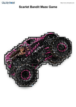 Free Monster Truck Maze Game Scarlet Bandit