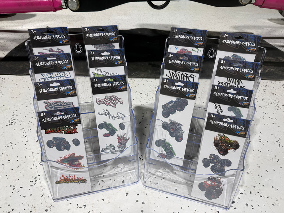 2X Monster Trucks all temporary tattoos