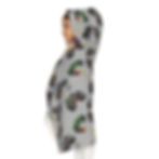 Kids Monster Truck Patterned Hooded Towel side