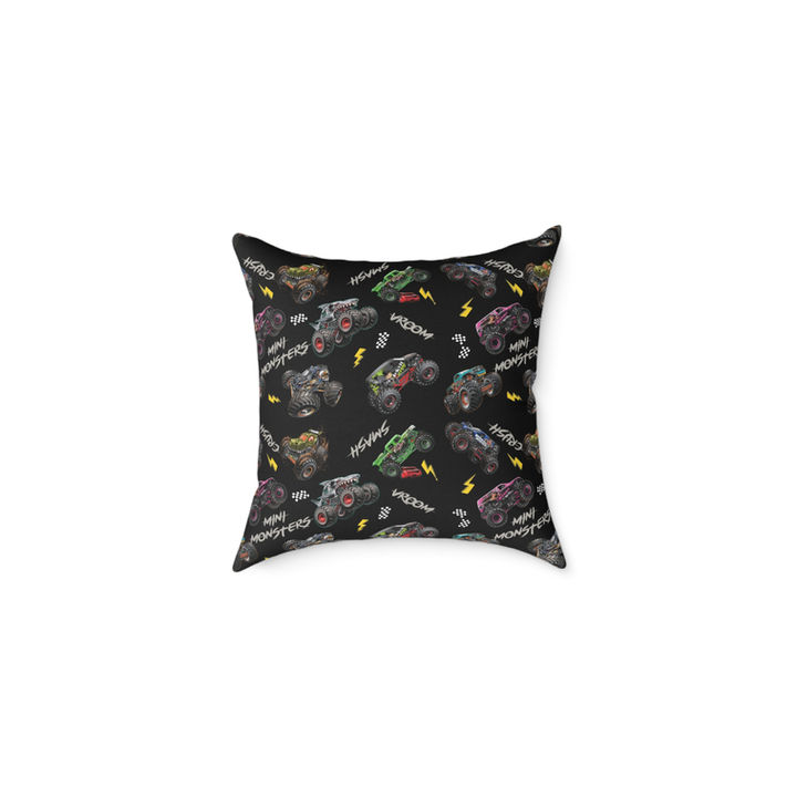 2X Monster Trucks patterned pillow