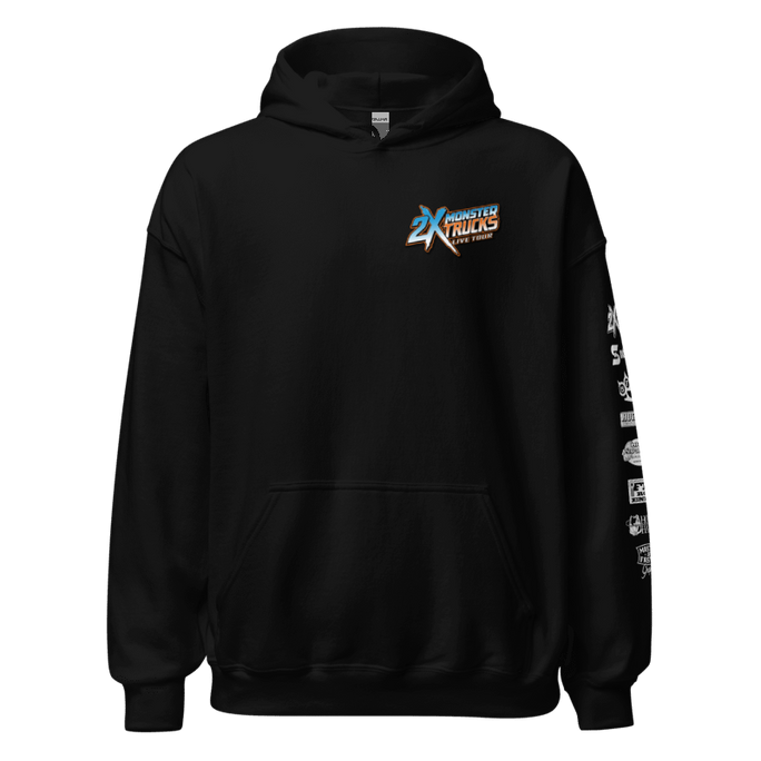 2X Monster Truck Sponsor Hoodie front