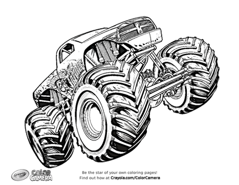 Hot Tamale Monster Truck Coloring Page